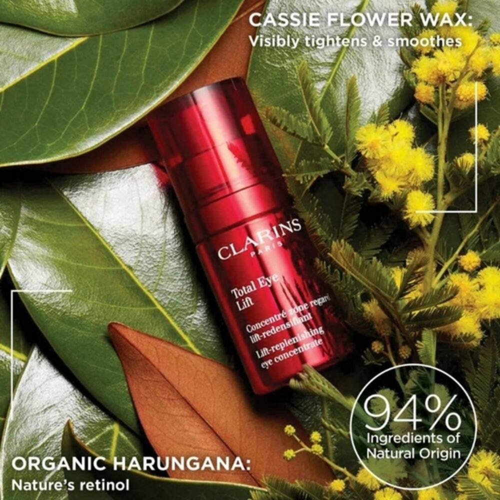NIB Clarins Total Eye Lift Replenishing Concentrate Travel Size 0.1 oz/ 3ML - Picture 7 of 9